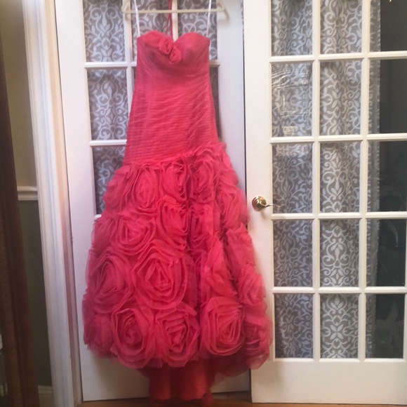 Coral Rose Mermaid Dress - Picture 1 of 8